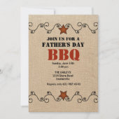 Uitnodiging voor bekabelde Red Star Vaderdag BBQ (Voorkant)