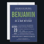 Uitnodiging voor BENJAMIN'S BAR MITZVAH in marineb<br><div class="desc">door kat massard >>> WWW.SIMPLYSWEETPAPERIE.COM <<< - - - - - - - - - - - - NEEM CONTACT met me op om te helpen met het perfect balanceren van je tekst Liefde voor het ontwerp, maar graag enkele wijzigingen zien - een ander kleurenpalet, product, foto toevoegen of aangepast...</div>