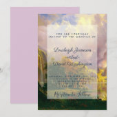 Uitnodiging voor bergen bruiloft (Voorkant / Achterkant)