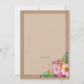 Uitnodiging voor bessen en bloesems (Achterkant)