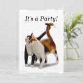 Uitnodiging voor beste vrienden Katten (Staand voorkant)