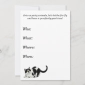 Uitnodiging voor beste vrienden Katten (Achterkant)