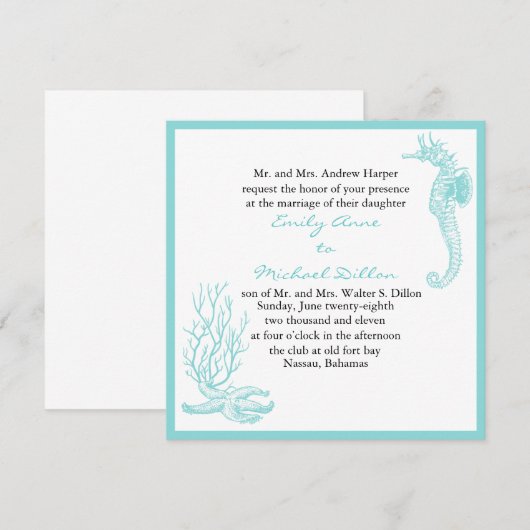 Uitnodiging voor bestemmingsweddenschappen (Voorkant / Achterkant)