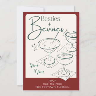 Uitnodiging voor Besties + Bevvies Cocktailparty
