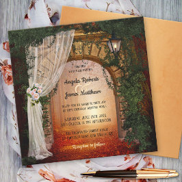 Uitnodiging voor betoverende en magische woudbruil