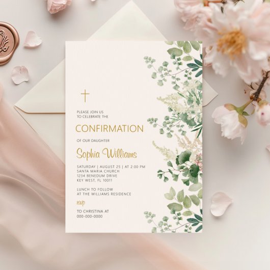 Uitnodiging voor bevestiging bosgroen