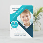 Uitnodiging voor bevestiging van de moderne zegeni (Staand voorkant)