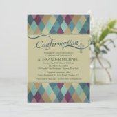 uitnodiging voor bevestiging van diamantpatroon (Staand voorkant)