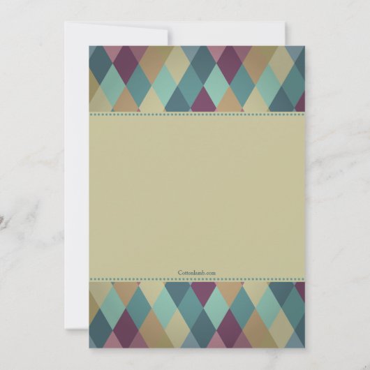 uitnodiging voor bevestiging van diamantpatroon (Achterkant)