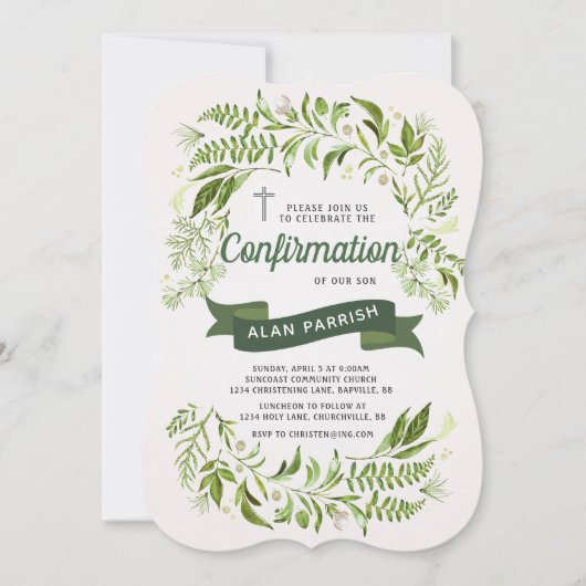 Uitnodiging voor bevestiging van groen (Voorkant)