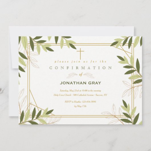 Uitnodiging voor bevestiging van Lijst blad (Voorkant)