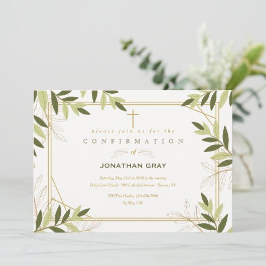 Uitnodiging voor bevestiging van Lijst blad (Staand voorkant)