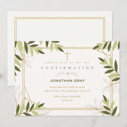 Uitnodiging voor bevestiging van Lijst blad (Voorkant / Achterkant)