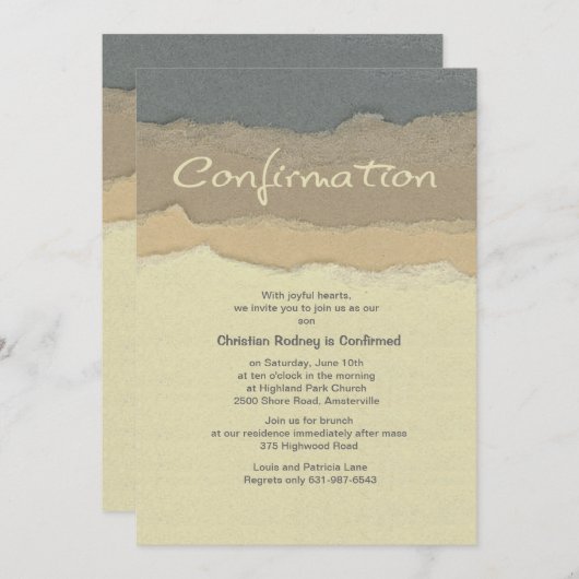 Uitnodiging voor bevestiging van snijpunt (Voorkant / Achterkant)