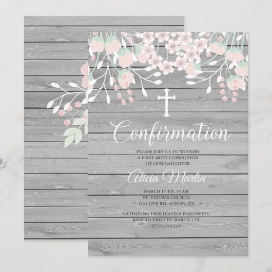 Uitnodiging voor bevestiging van trillingen met gr (Voorkant / Achterkant)