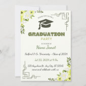 Uitnodiging voor bewerkbaar Afstuderen (Voorkant)