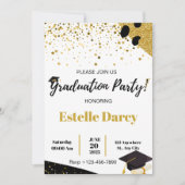 Uitnodiging voor bewerkbaar Afstuderen (Voorkant)