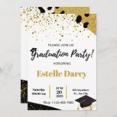 Uitnodiging voor bewerkbaar Afstuderen (Voorkant / Achterkant)