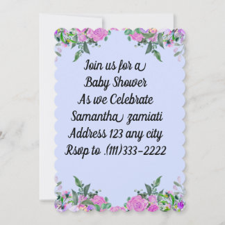 Uitnodiging voor bewerkbaar Baby shower | Schattig