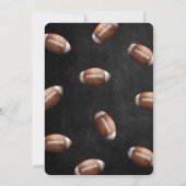 Uitnodiging voor bewerkbaar Football (Achterkant)