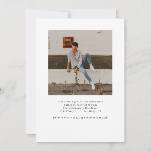 Uitnodiging voor bewerkbaar Word-Afstuderen bewerk (Achterkant)