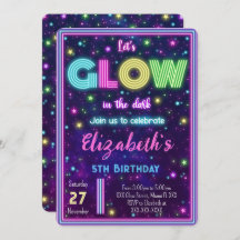 Uitnodiging voor bewerkbare gloed