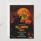 Uitnodiging voor bewerkbare Halloween, Halloween k (Voorkant)