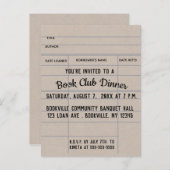 Uitnodiging voor bewerkbare leenbibliotheek voor K (Voorkant / Achterkant)