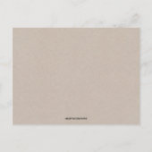 Uitnodiging voor bewerkbare leenbibliotheek voor K Briefkaart (Achterkant)