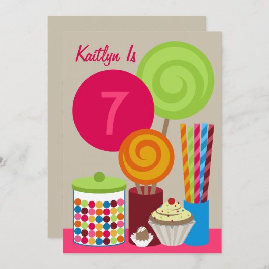 Uitnodiging voor bezoekers van Bright Snoep & Swee (Voorkant / Achterkant)