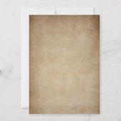 Uitnodiging voor bibliothecaris met boeken thema p (Achterkant)