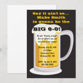 Uitnodiging voor bier verjaardagsfeestje (Voorkant / Achterkant)