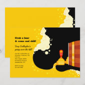 Uitnodiging voor bierfeestje (Voorkant / Achterkant)