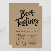Uitnodiging voor Bierproeverij (Voorkant / Achterkant)