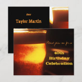 Uitnodiging voor Bierproeverij of Verjaardagsfeest (Voorkant / Achterkant)