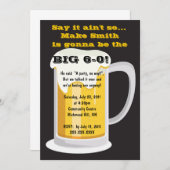 Uitnodiging voor bierverjaardagsfeestje (Voorkant / Achterkant)