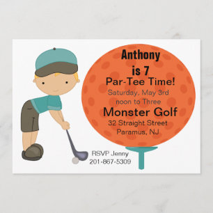 Uitnodiging voor Big Golf Ball Boys
