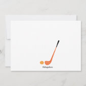 Uitnodiging voor Big Golf Ball Girls Party (Achterkant)