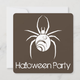 Uitnodiging voor Big Spider Halloween Party