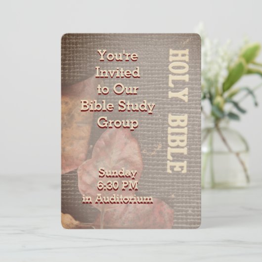 Uitnodiging voor Bijbelstudie (Staand voorkant)