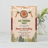 Uitnodiging voor bijlwerpfeest (Staand voorkant)