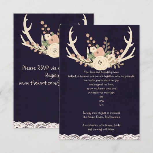 Uitnodiging voor bijtende gewesten (Voorkant / Achterkant)