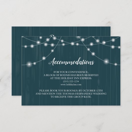 Uitnodiging voor bijvoegsel Rustige boom (Voorkant / Achterkant)