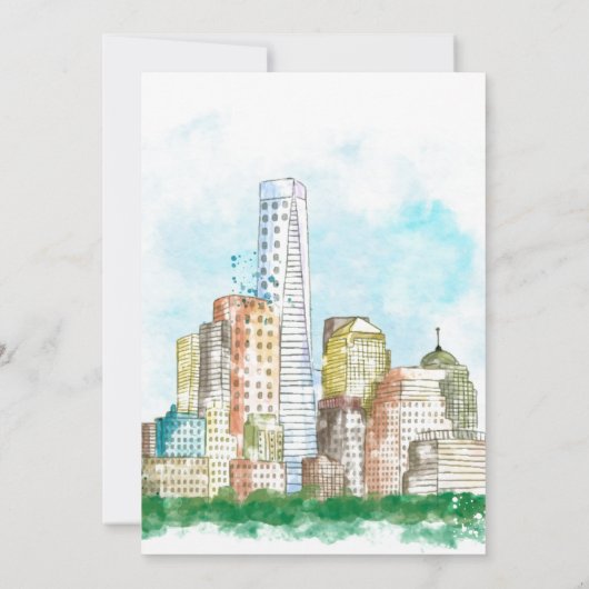 Uitnodiging voor binaire partij van het College (Achterkant)