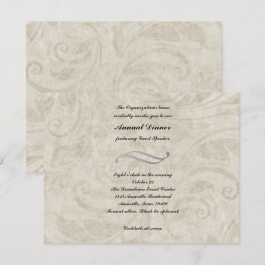 uitnodiging voor binnenhuisontwerp (Voorkant / Achterkant)