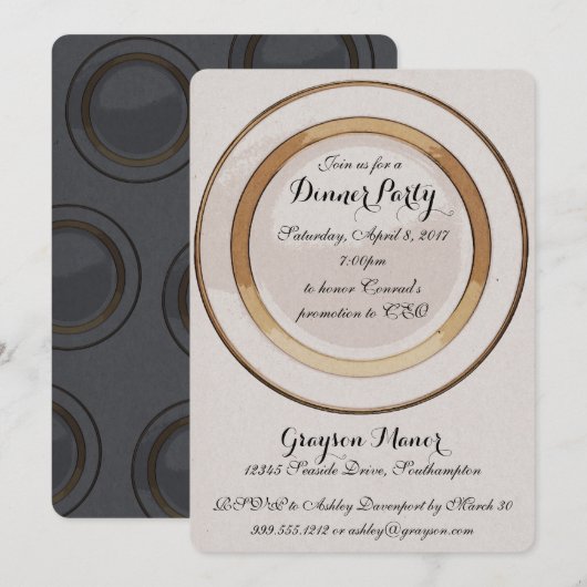 Uitnodiging voor binnenpartij (Voorkant / Achterkant)