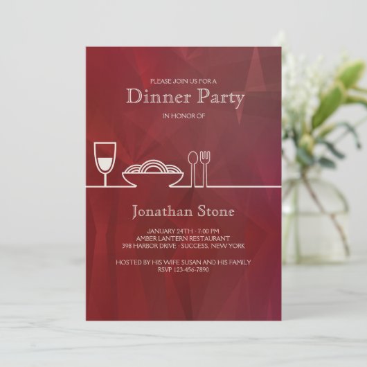 Uitnodiging voor binnenpartij (Staand voorkant)