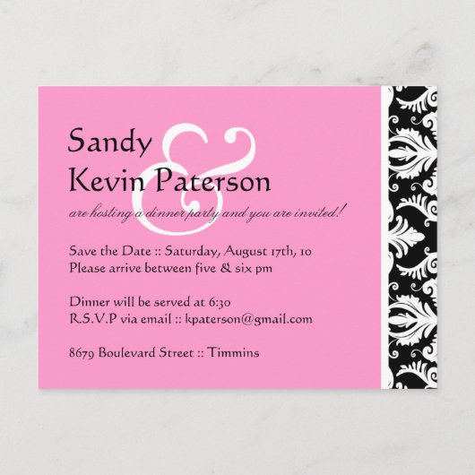 Uitnodiging voor binnenpartij (Achterkant)