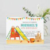 Uitnodiging voor binnenspeelplein (Staand voorkant)