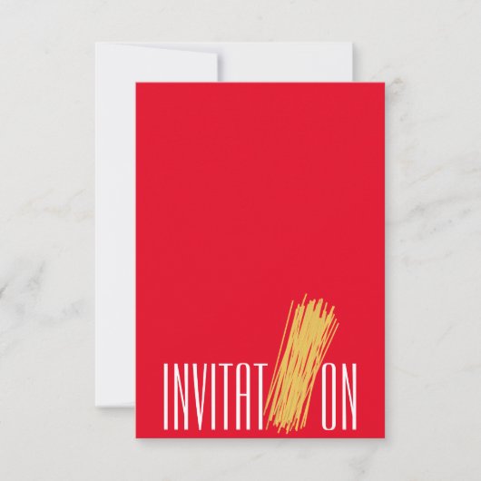 Uitnodiging voor biologisch voedsel Italiaanse spa (Voorkant)